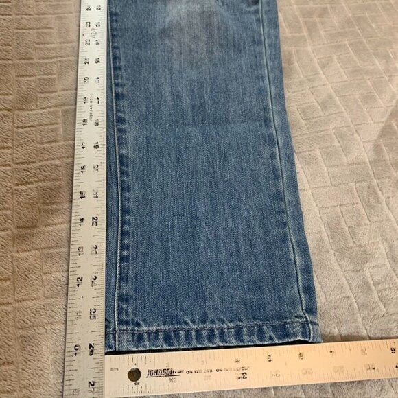 Rachel Roy Womens 28 Denim Jeans Blue Straight Ankle Distressed 100% Cotton - Picture 8 of 12